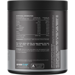 Back of Switch Nutrition Glycerol 300g tub showing nutritional information and directions on a white background.