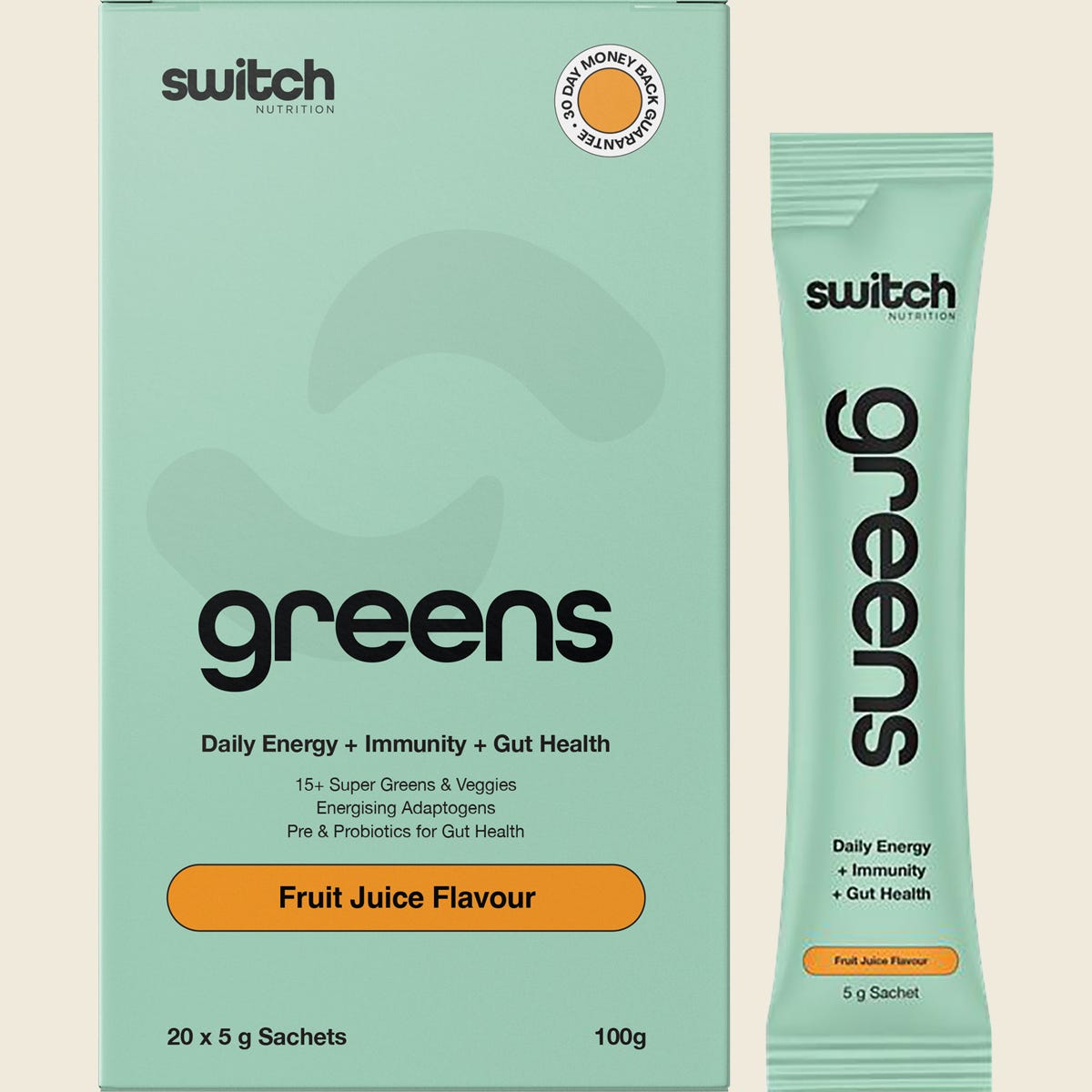 Switch Nutrition Greens Sachets Fruit Juice 20x5g