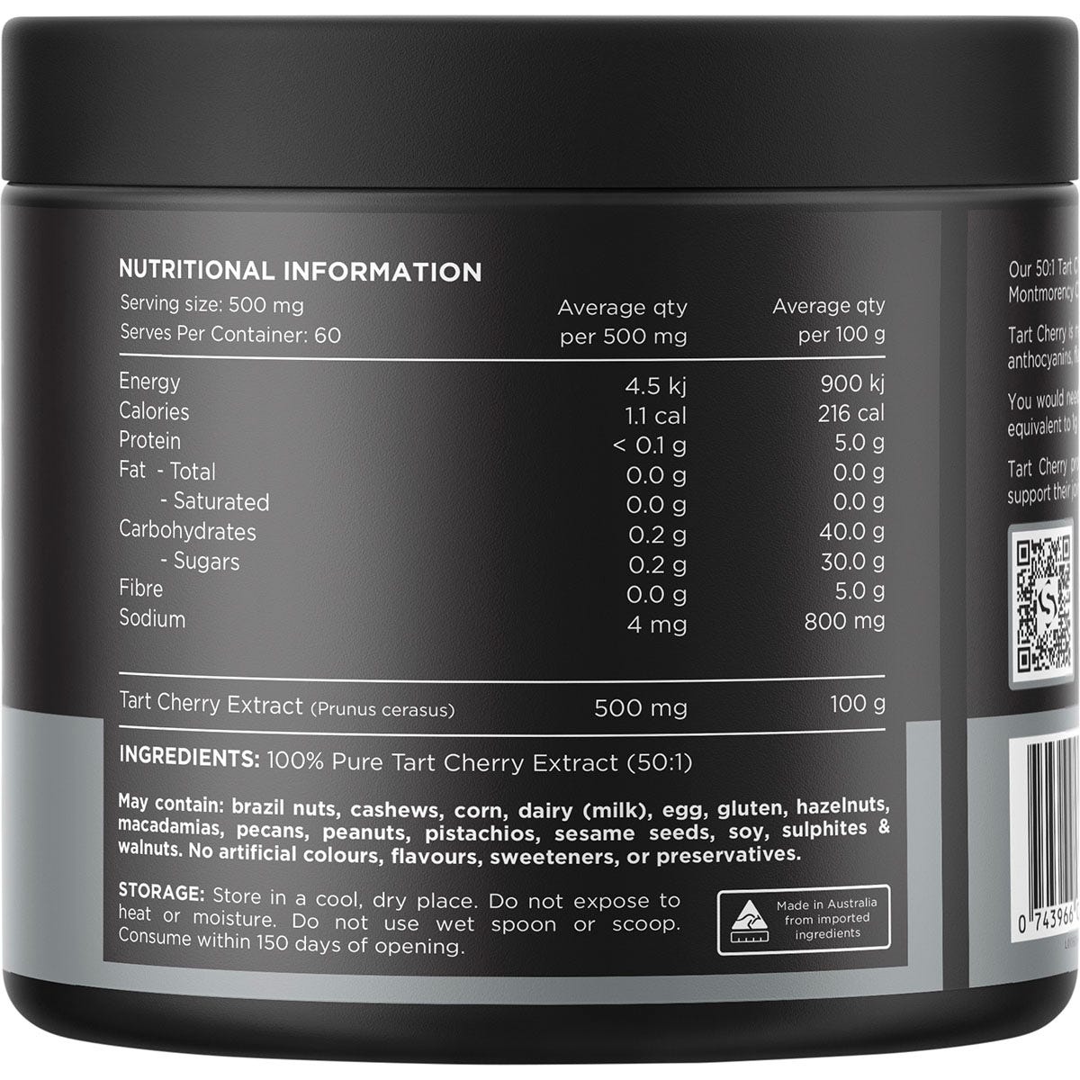 Switch Nutrition Tart Cherry Extract (50:1) Unflavoured 30g