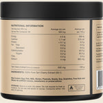 Back of Switch Nutrition Tart Cherry Extract 30g tub showing nutritional information and directions on a white background.