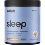 400g tub of Switch Nutrition Sleep Magnesium supplement in Choc Honeycomb flavor.