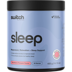 400g tub of Switch Nutrition Sleep Magnesium Strawberry Pineapple flavoured sleep support powder.