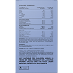 Back of Switch Nutrition Sleep Choc Honeycomb box with nutrition facts, ingredients, and directions.