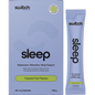 Switch Nutrition Sleep+ Magnesium Tropical Fruit box and sachets for relaxation and sleep support.