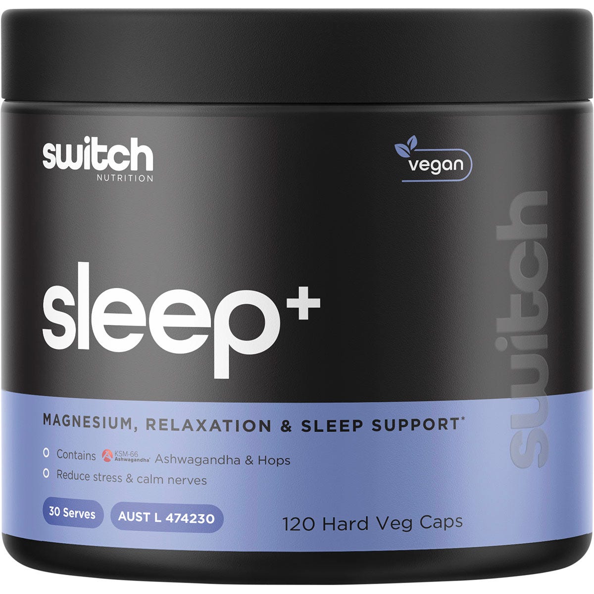 Switch Nutrition Sleep+ Magnesium 120 Caps