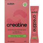 Box of 20 Refreshing Lime Creatine Monohydrate sachets and a single 5g sachet by Switch Nutrition.