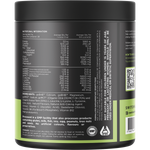 Back label of Switch Nutrition Keto BHB Raspberry 150g tub with nutritional info and directions for use.