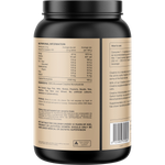 Back of 1kg Switch Nutrition Creatine tub with supplement facts, directions, and pure micronized monohydrate details.