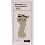 Sage green Switch Nutrition 800ml shaker bottle retail box with branding and product details on a white background.