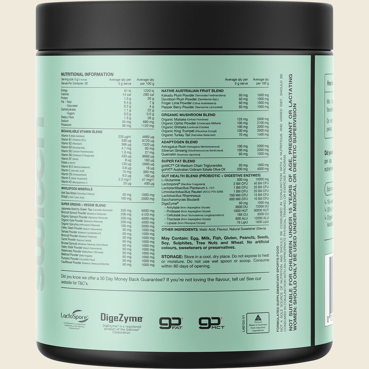 Switch Nutrition Greens Cloudy Apple 250g