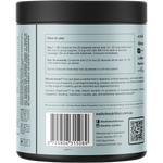 Back label of a Switch Nutrition Digestive Support supplement jar, showing usage instructions, ingredients, barcode, and contact details on a white background.