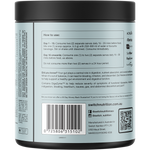 Back view of a Switch Nutrition Digestive Support supplement jar, showing the label text, barcode, and usage instructions.