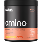 210g tub of Switch Nutrition Amino Switch Mango Kiwi EAA and BCAA recovery powder.
