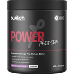 420g tub of Switch Nutrition Perform Power Pre-Workout Blend in Mango Passionfruit flavor.
