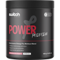 420g tub of Switch Nutrition Perform Power Pre-Workout Blend in strawberry kiwi flavour.