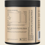 Back of Switch Nutrition Creatine 250g tub with ingredients, nutrition facts, and usage directions.