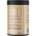 Back of Switch Nutrition Creatine 500g tub with nutrition facts, ingredients, and directions for use.