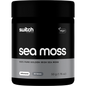 50g tub of Switch Nutrition 100% Pure Golden Irish Sea Moss powder on a white background.