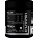 Back of Switch Nutrition Sea Moss 50g tub with nutrition facts, ingredients, and directions for use.