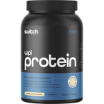 Switch Nutrition WPI Vanilla Creme 900g tub of premium whey protein isolate with rapid absorption and digestive enzymes.