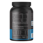Back of 900g Switch Nutrition Milk Chocolate WPI tub showing nutritional information and ingredients.
