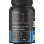 Back of 900g Switch Nutrition WPI Unflavoured tub showing nutritional facts, ingredients, and directions.