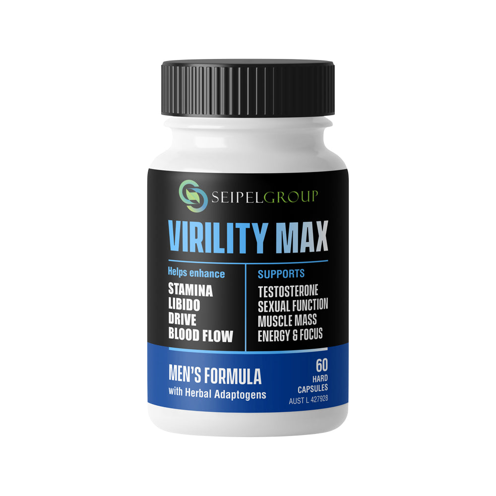 Seipel Group Virility Max Mens Formula with Herbal Adaptogens 60 Capsules