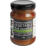 170g jar of The Broth Sisters Vegetable Stock Concentrate, FODMAP friendly, vegan, and gluten-free.