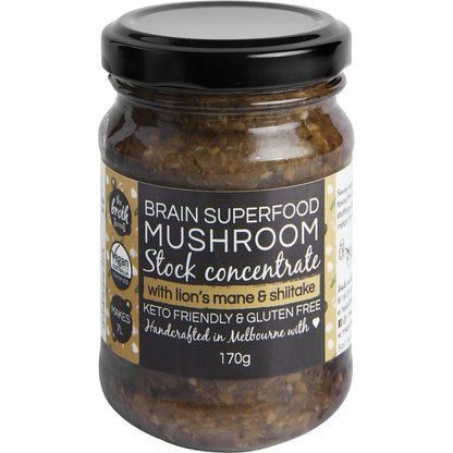 The Broth Sisters Stock Concentrate Superfood Mushroom with Lions Mane(makes 7 Litres) 170g