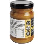 Side view of a 170g jar of The Broth Sisters Activated Turmeric and Ginger Paste with MCT oil.