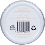 Back of Thrive Tallow 70ml Sun Balm tin with ingredients, usage directions, and Australian made logo.