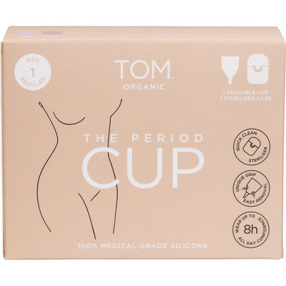 TOM Organic The Period Cup Size 1 Regular(Includes steriliser case) (Pack of 6)