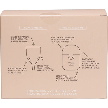TOM Organic The Period Cup Size 1 Regular(Includes steriliser case) (Pack of 6)