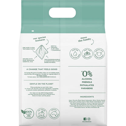 Tooshies Eco Wipes Value Pack Aloe Vera & Chamomile 4 Pack