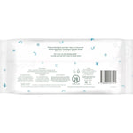 Back of Tooshies Probiotic Water Wipes 70 pack with ingredients, features, and usage instructions.