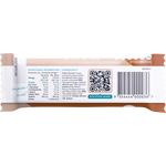 Back of True Protein Salted Caramel bar wrapper with nutrition facts, ingredients list, and 17.2g protein per serve.