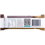 Back of True Protein Choc Peanut Butter bar pack with nutrition facts, ingredients, and allergen information.