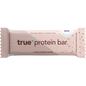 True Protein cookies and cream protein bar in blue and white packaging with a 63g serving size.