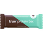 True Protein Choc Mint protein bar in a dark wrapper with mint-colored accents and a 20g protein label.