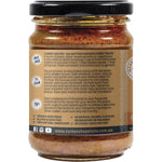 Left side of a 240g Turban Chopsticks Butter Chicken Curry Paste jar with a colorful label on a white background.