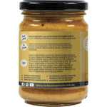 Side view of a 240g Turban Chopsticks Satay Peanuts jar with a blue and orange label on a white background.