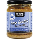 Turban Chopsticks Nasi Goreng Balinese 240g jar with a colorful label on a white background.
