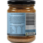 Side view of Turban Chopsticks Rendang Curry Paste 240g jar showing nutritional facts and natural ingredients.