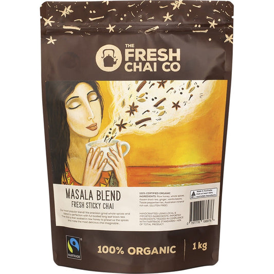 The Fresh Chai Co. Masala Blend Fresh Sticky Chai 1kg Payless 4 Organics