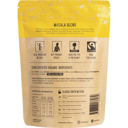 The Fresh Chai Co. Masala Blend Honey Soaked Chai 250g Payless 4 Organics