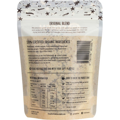 The Fresh Chai Co. Original Blend Fresh Sticky Chai 125g Payless 4 Organics