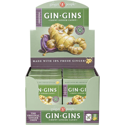 The Ginger People Gin Gins Ginger Candy Chewy Original 42g (Pack of 12) Payless 4 Organics