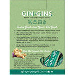 Back of a box of The Ginger People Gin Gins Original Chewy Ginger Candy with nutrition and ingredient details.