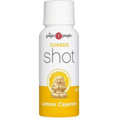 The Ginger People Ginger Shot Lemon Cayenne 59ml (Pack of 12) Payless 4 Organics