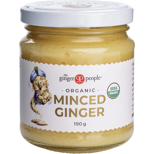 The Ginger People Minced Ginger Organic 190g (Pack of 12) Payless 4 Organics